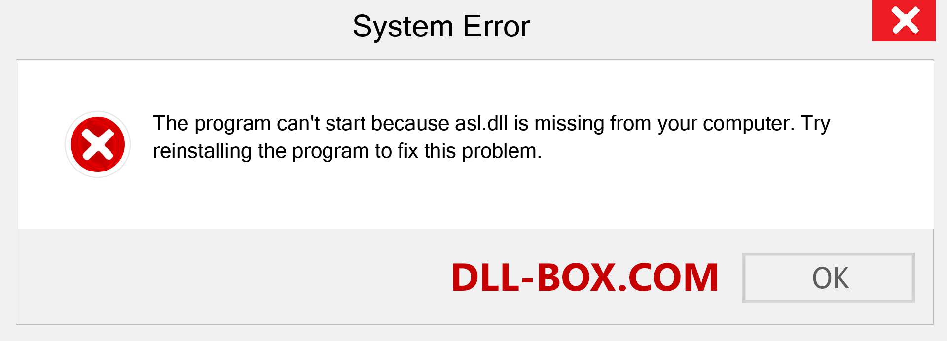  asl.dll file is missing?. Download for Windows 7, 8, 10 - Fix  asl dll Missing Error on Windows, photos, images